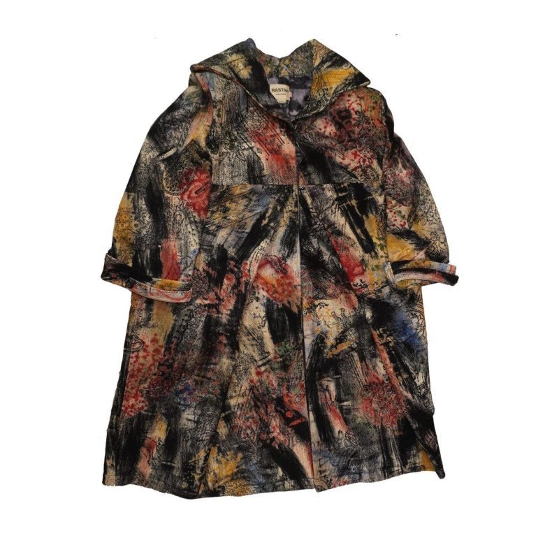 Rastah HandBlockPrintedPleatedLongCoat